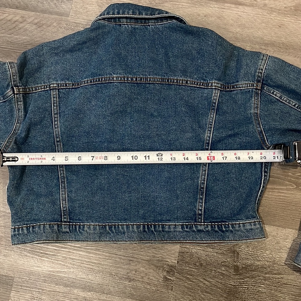 Asos - Cropped Jean Jacket - US Size 6 - Picture 7 of 16